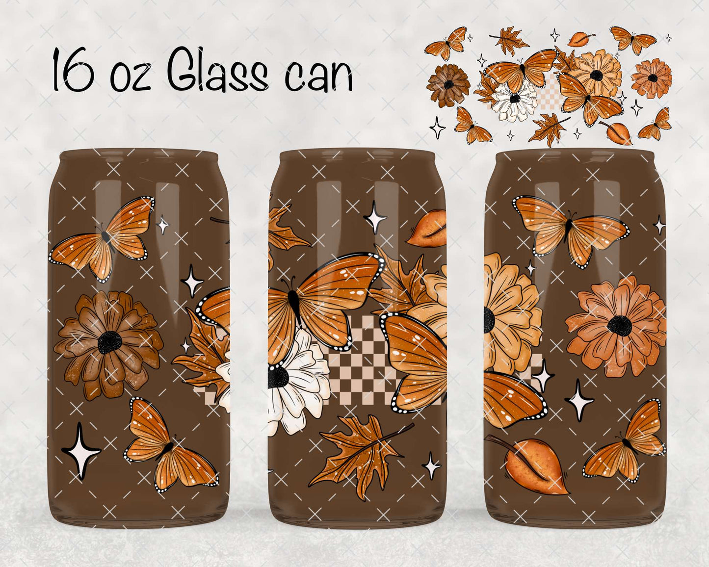 Butterfly Florals UV Cup Wrap