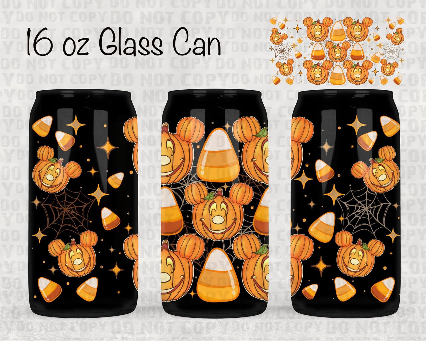 Candy corn Mickey UV cup wrap