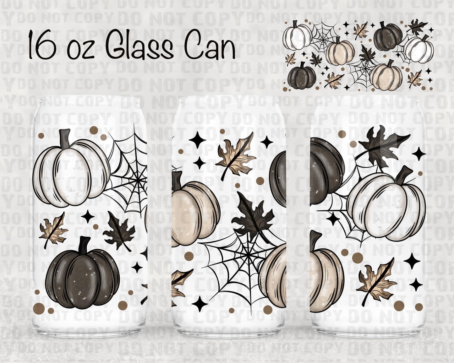 Neutral pumpkins UV cup wrap