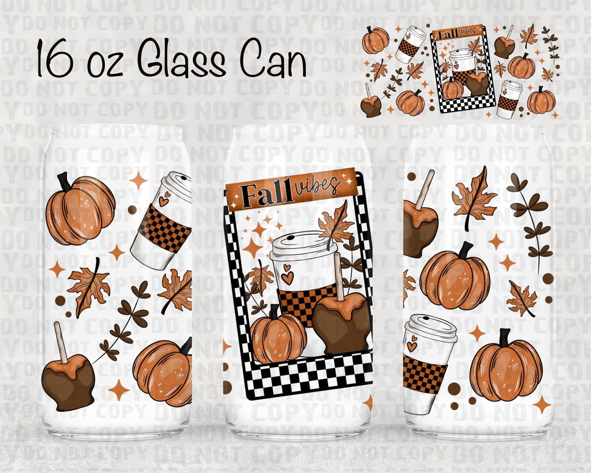 Fall vibes UV cup wrap