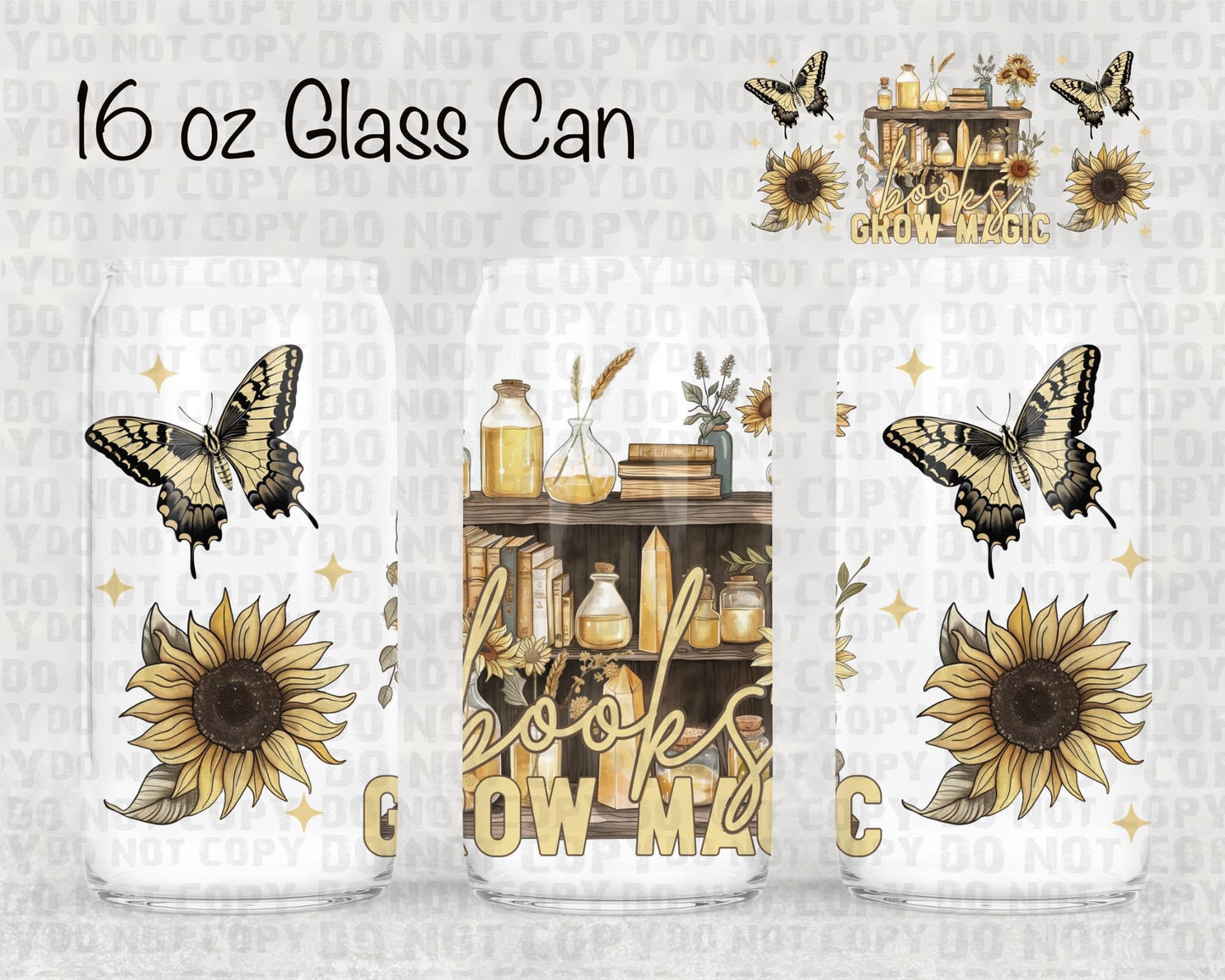 Books grow magic UV cup wrap