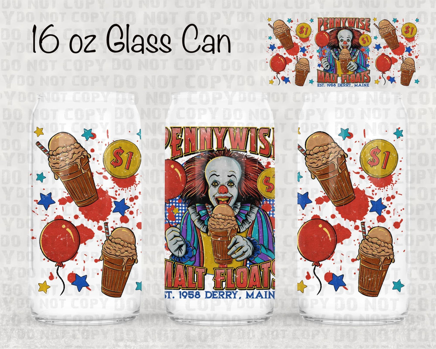 Malt floats UV cup wrap