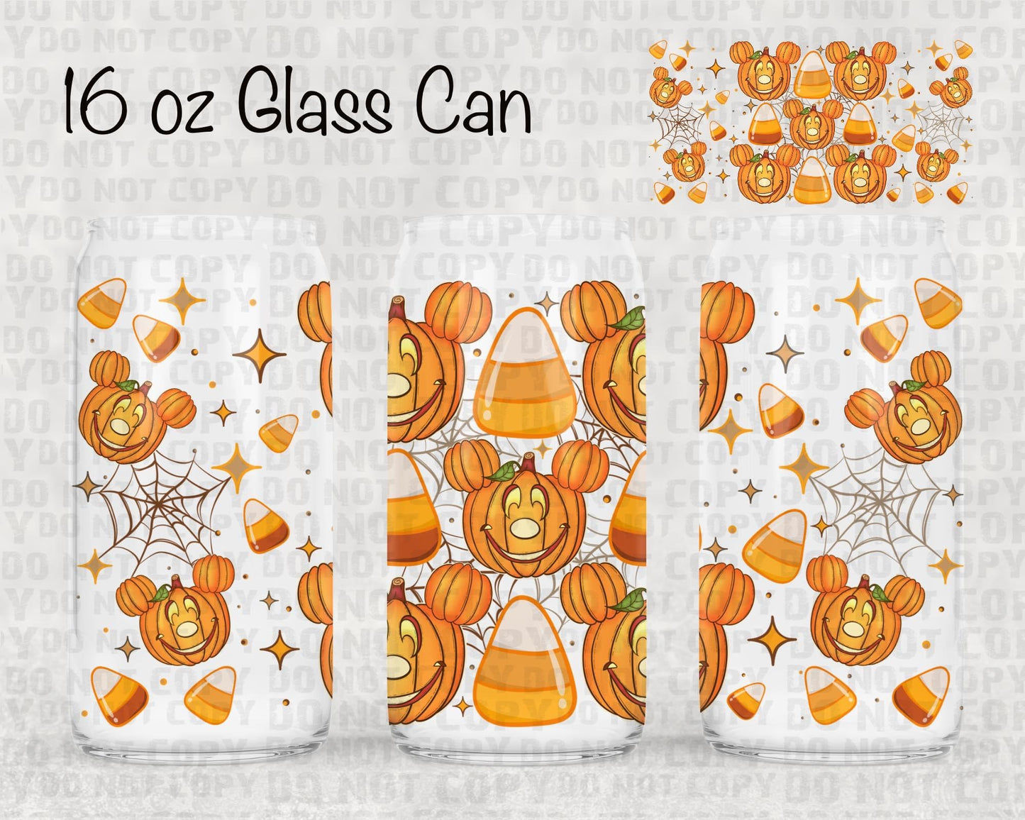 Candy corn Mickey UV cup wrap