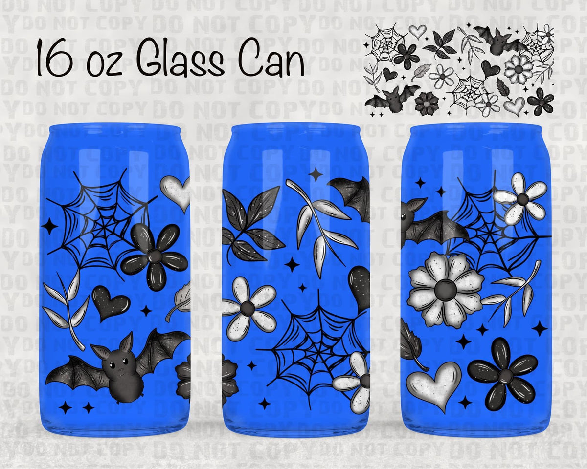 Batty floral UV cup wrap