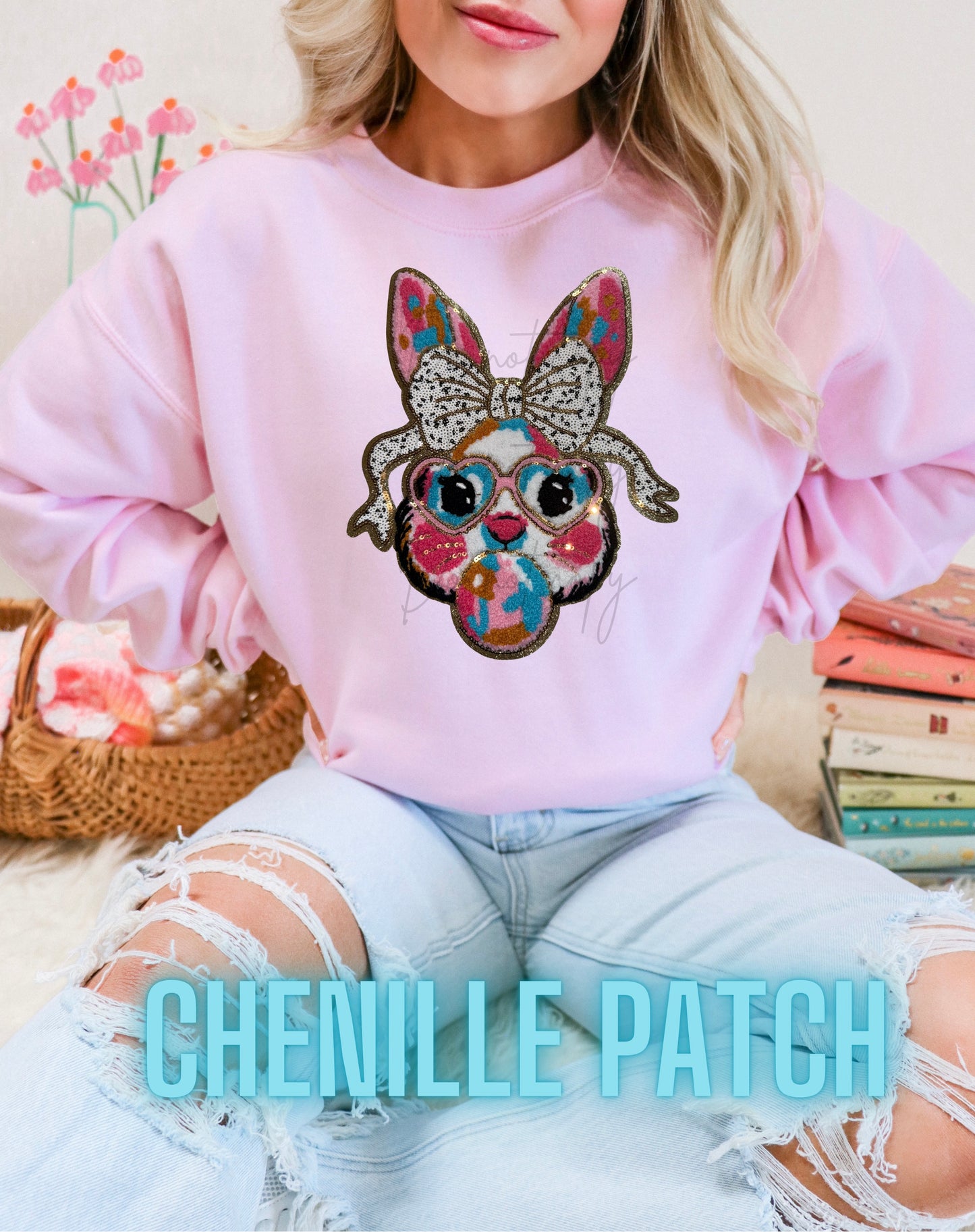 Bubblegum Bunny Chenille Patch