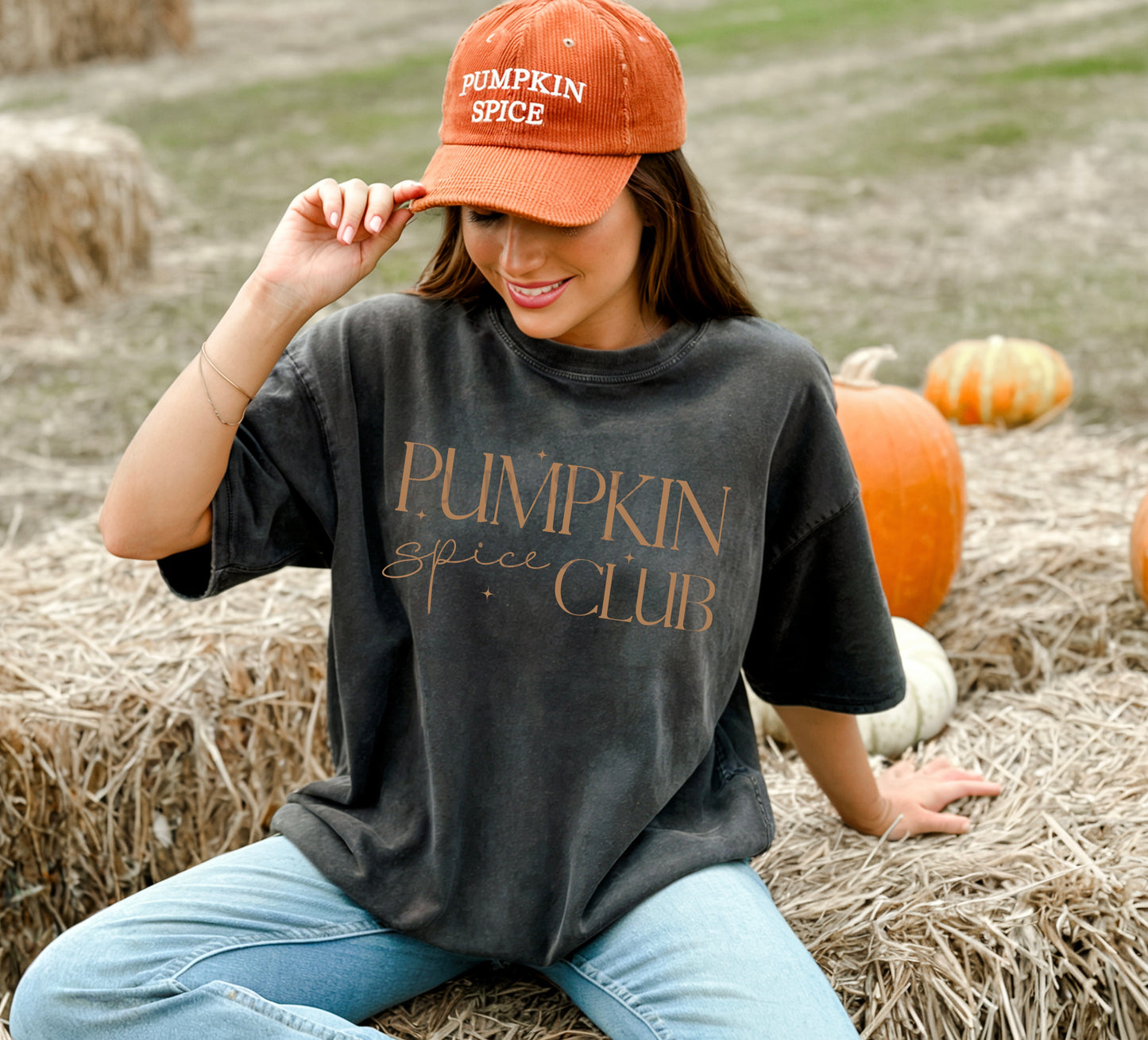 Pumpkin Spice Club Single Color * TAN INK* Single Color Screen Print Transfer