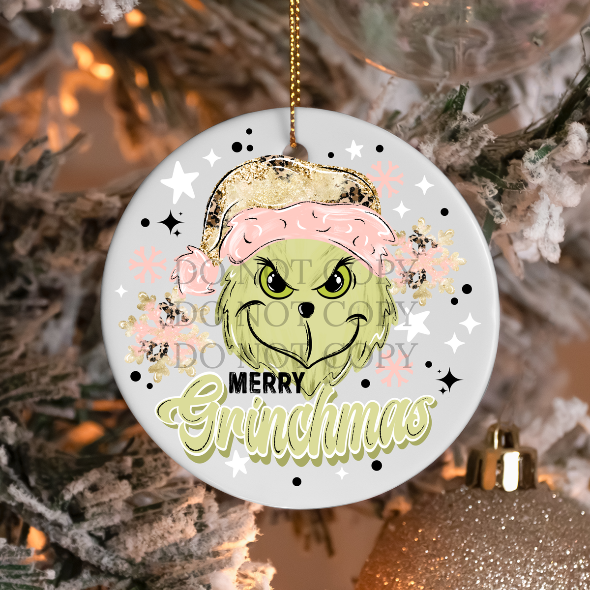 Merry Gmas UV Ornament Decal