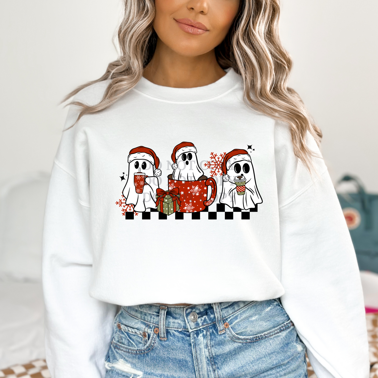 Triple Christmas Ghosties -Clear Film