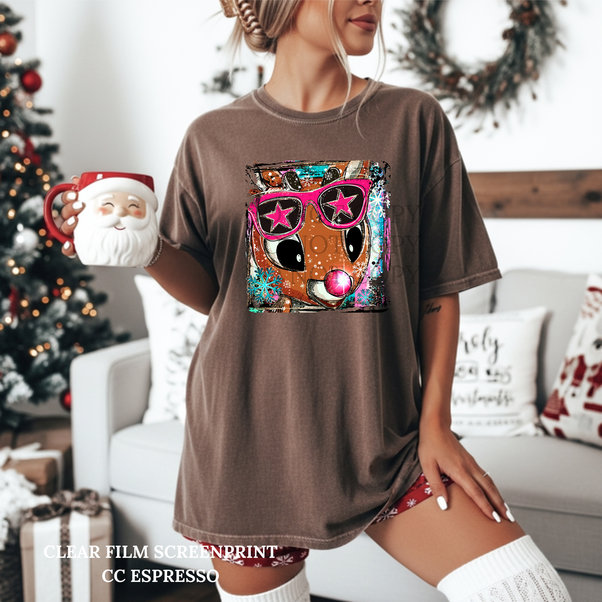 Sunglass Reindeer -Clear Film