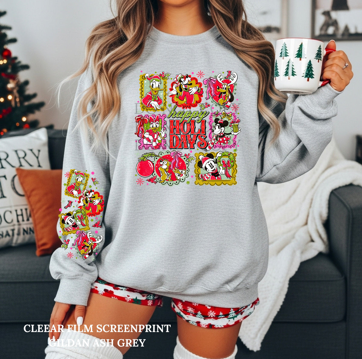 Mouse & Friends Happy Holidays w/ 1 Sleeve -Clear Film