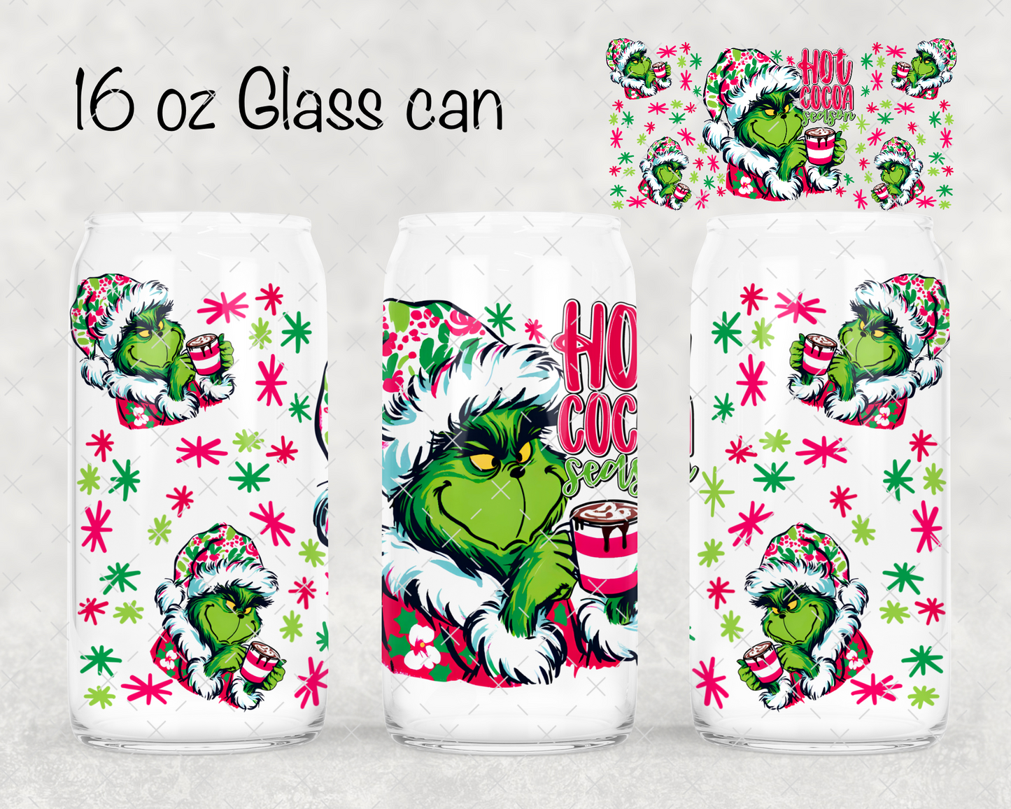 Green Guy Hot Cocoa Season UV Cup Wrap