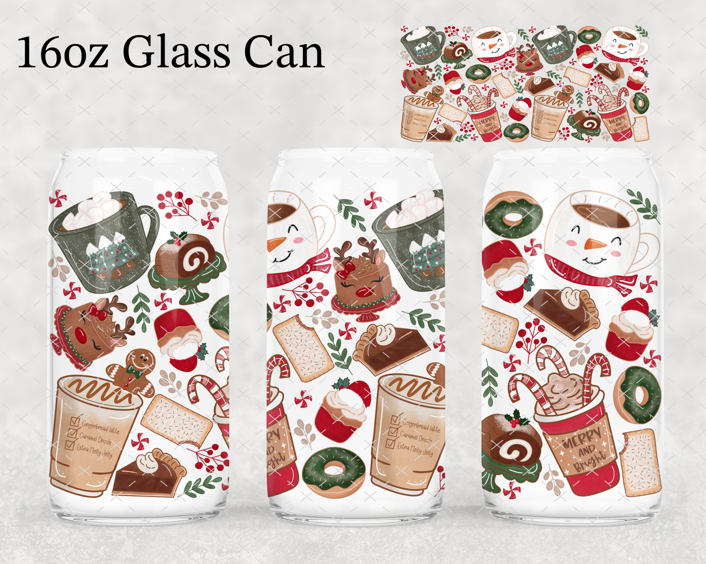 Christmas Coffees UV Cup Wrap