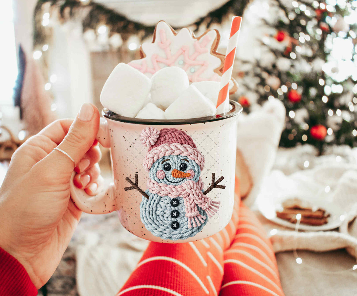 Yarn Snowman UV Decal