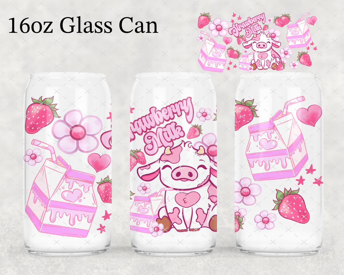 Strawberry Milk UV Cup Wrap