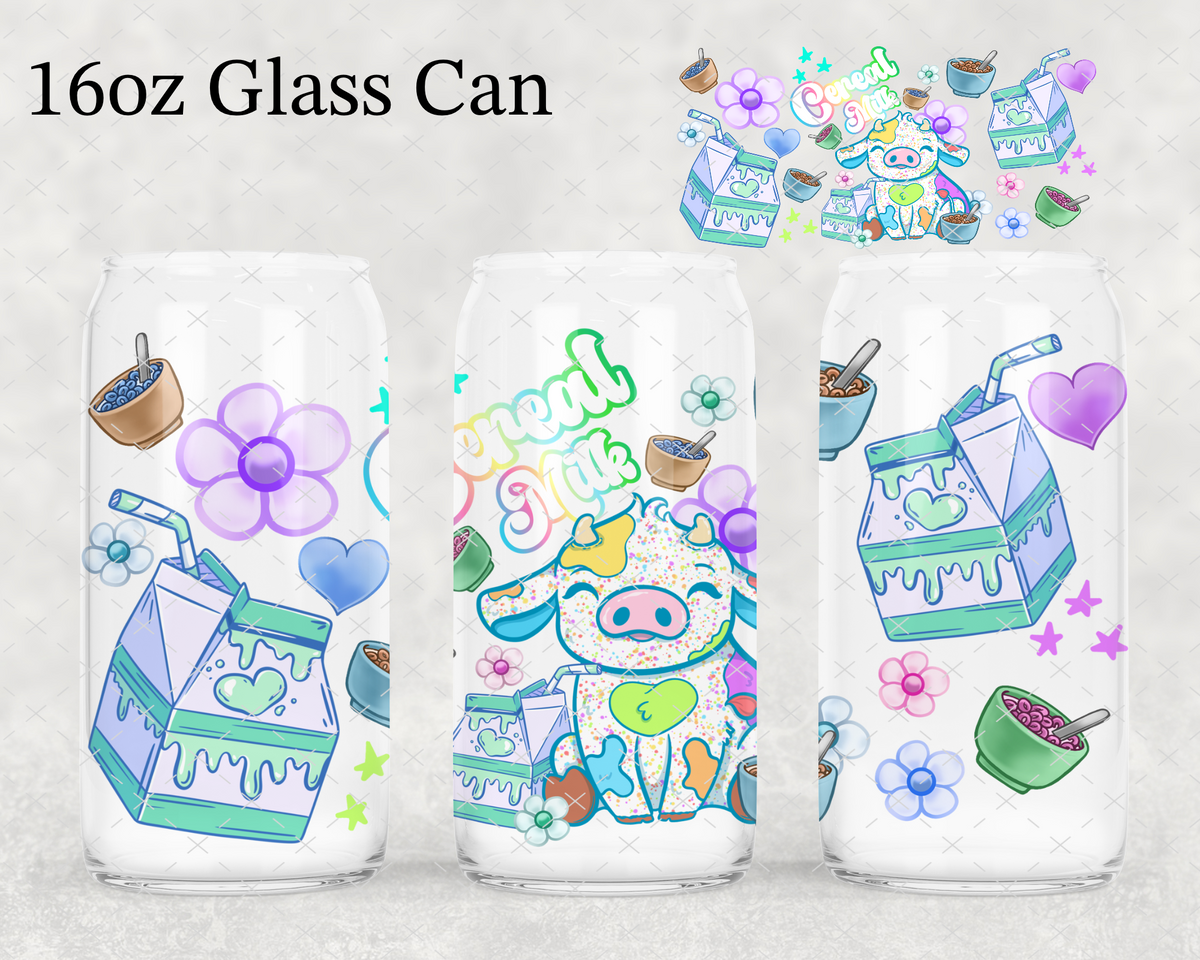 Cereal Milk Cow UV Cup Wrap