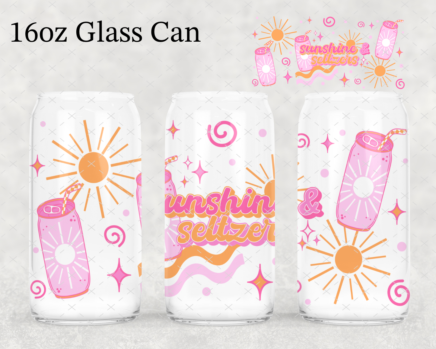Sunshine & Seltzers UV Cup Wrap