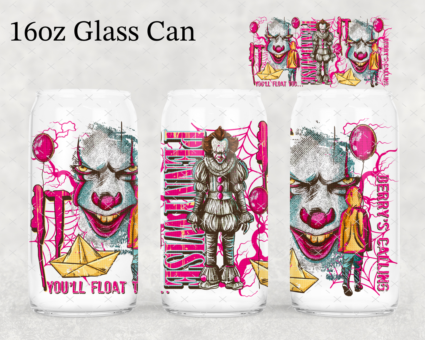 Scary Clown UV Cup Wrap