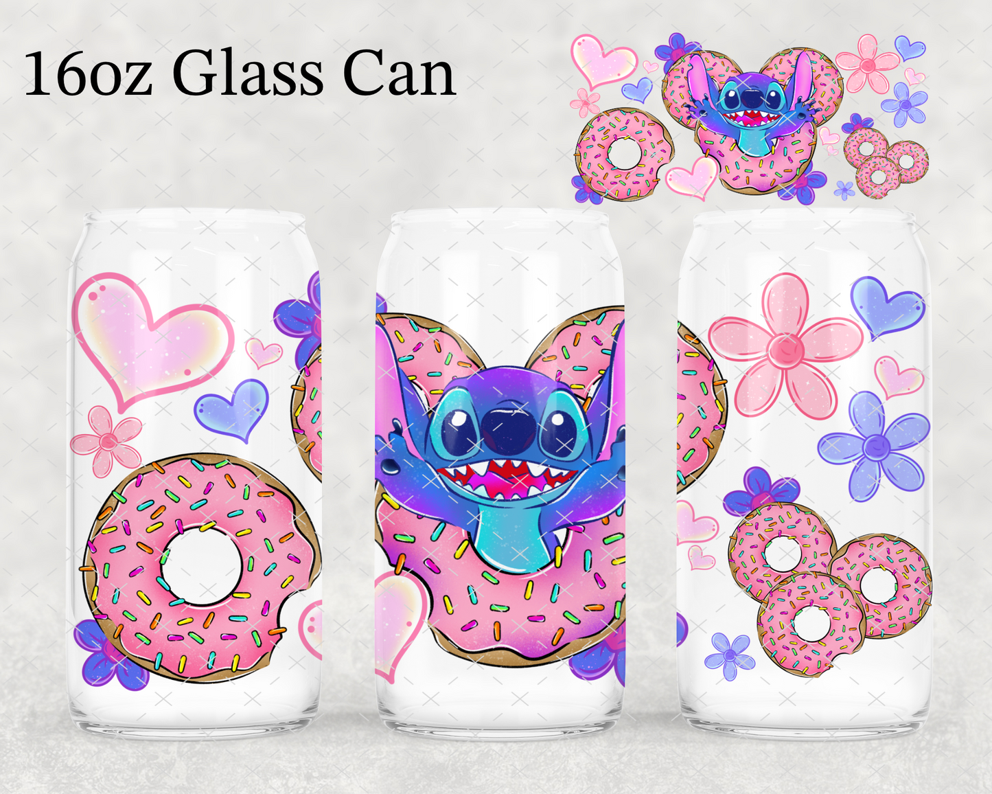 Blue Guy Donut UV Cup Wrap