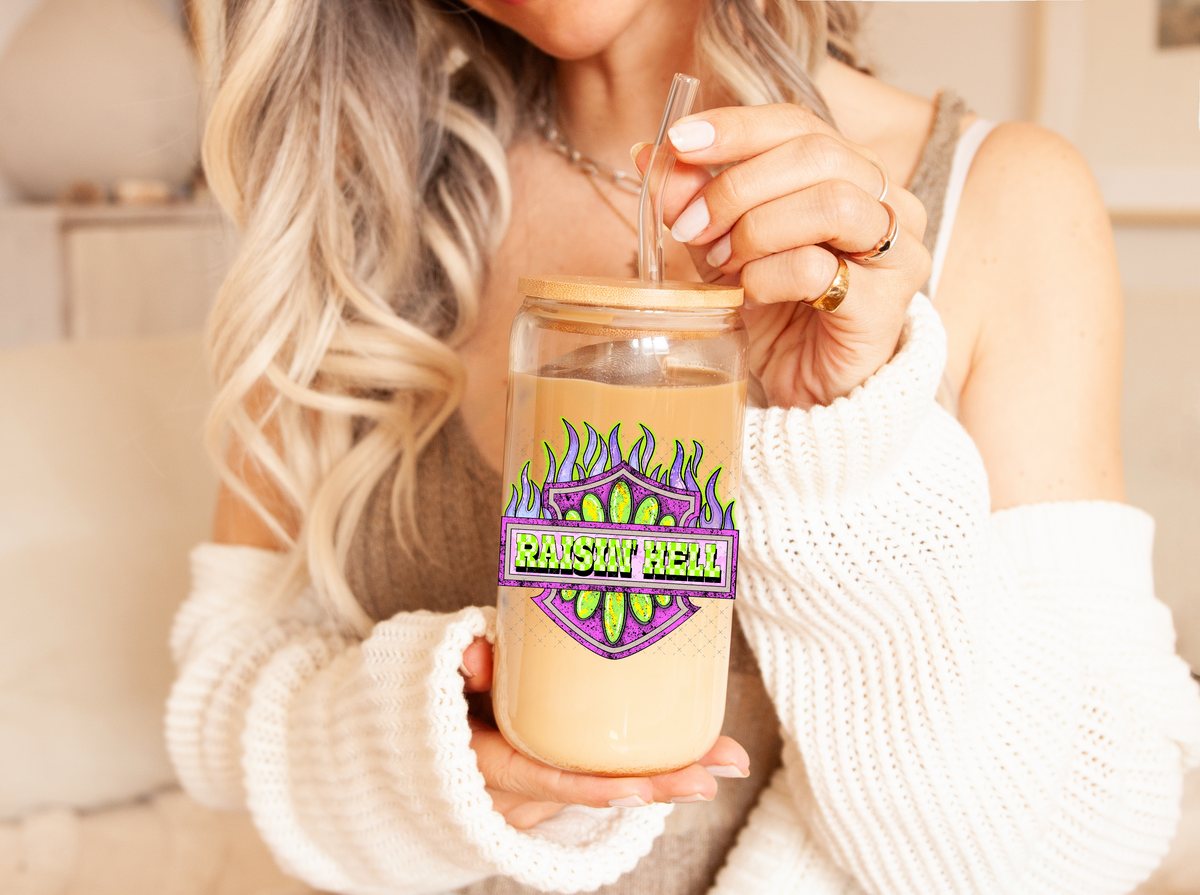 Raisin' Hell UV Decal