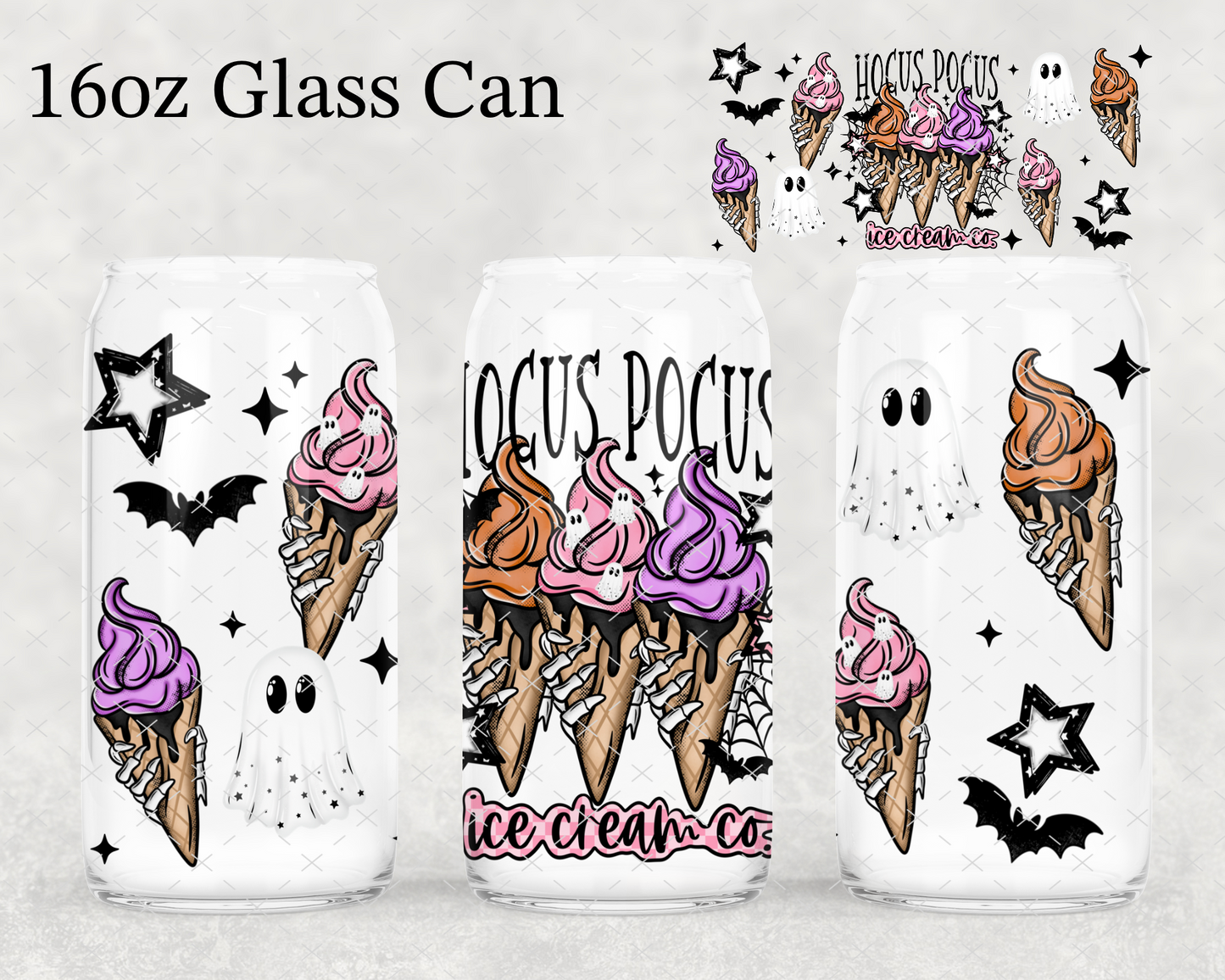 Hocus Pocus Ice Cream Co UV Cup Wrap