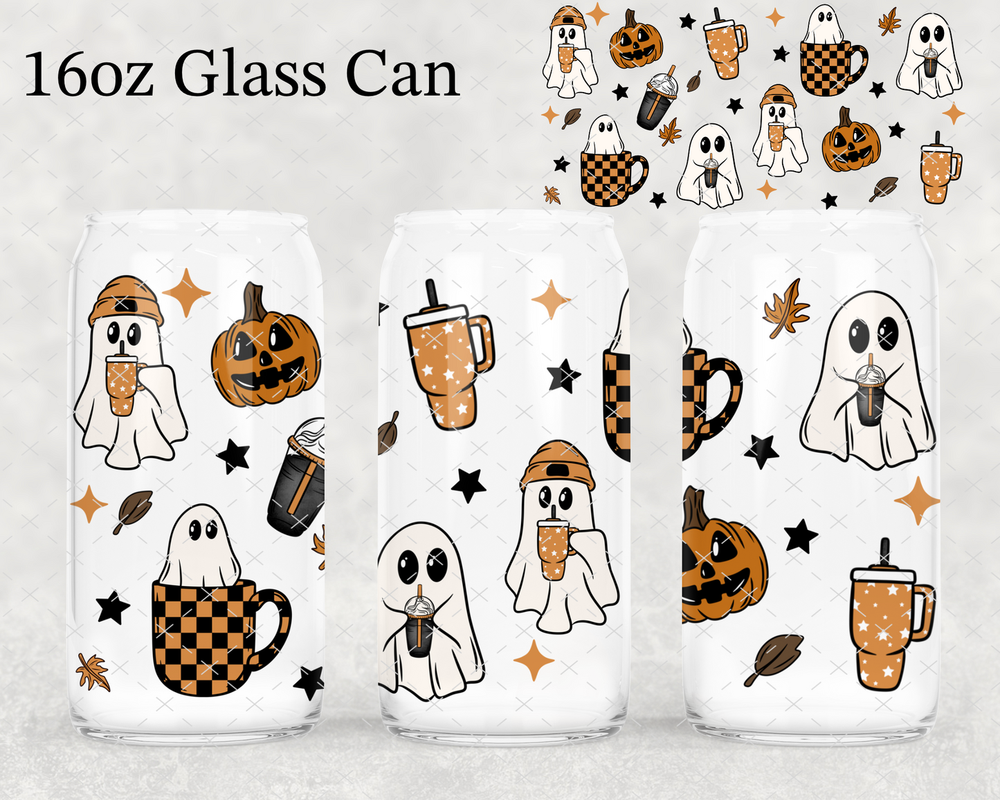 Checker Ghosties UV Cup Wrap