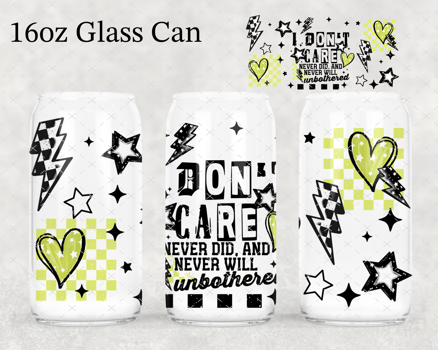 Green I Don't Care UV Cup Wrap