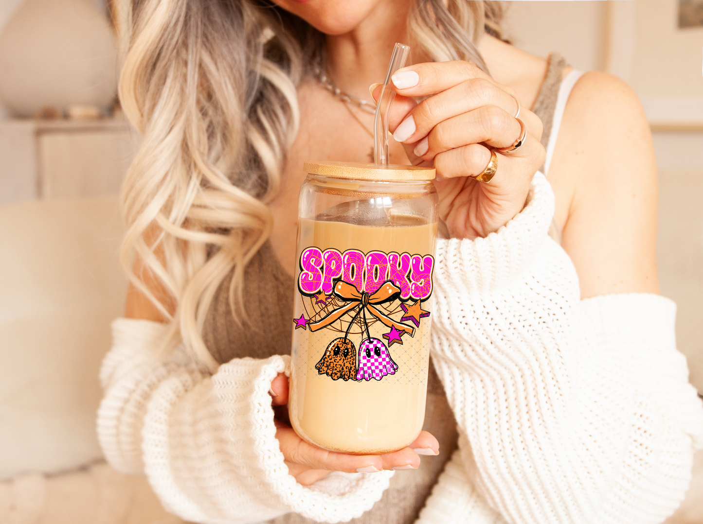 Spooky Ghostie Cherries UV Decal