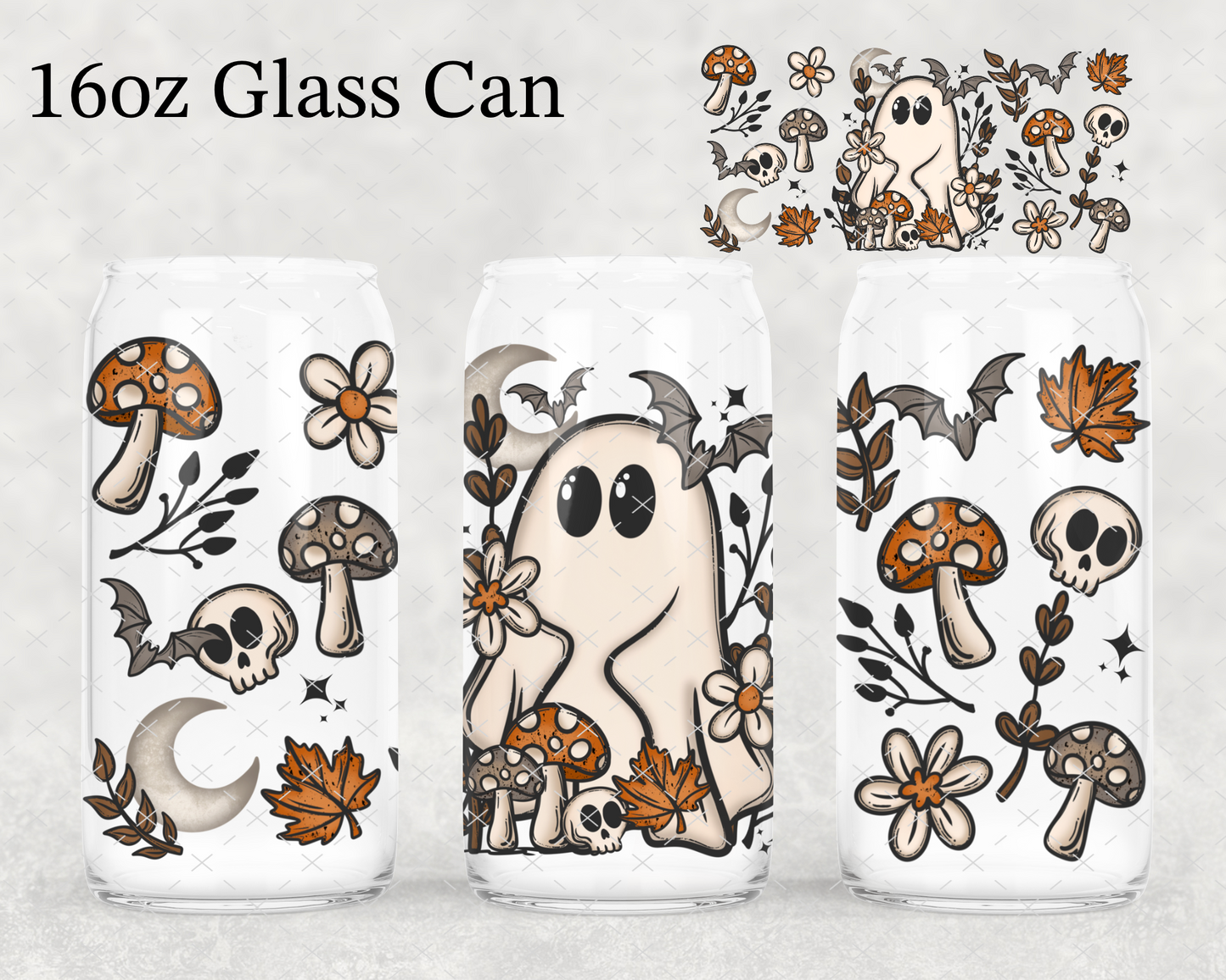 Mushroom Ghostie UV Cup Wrap