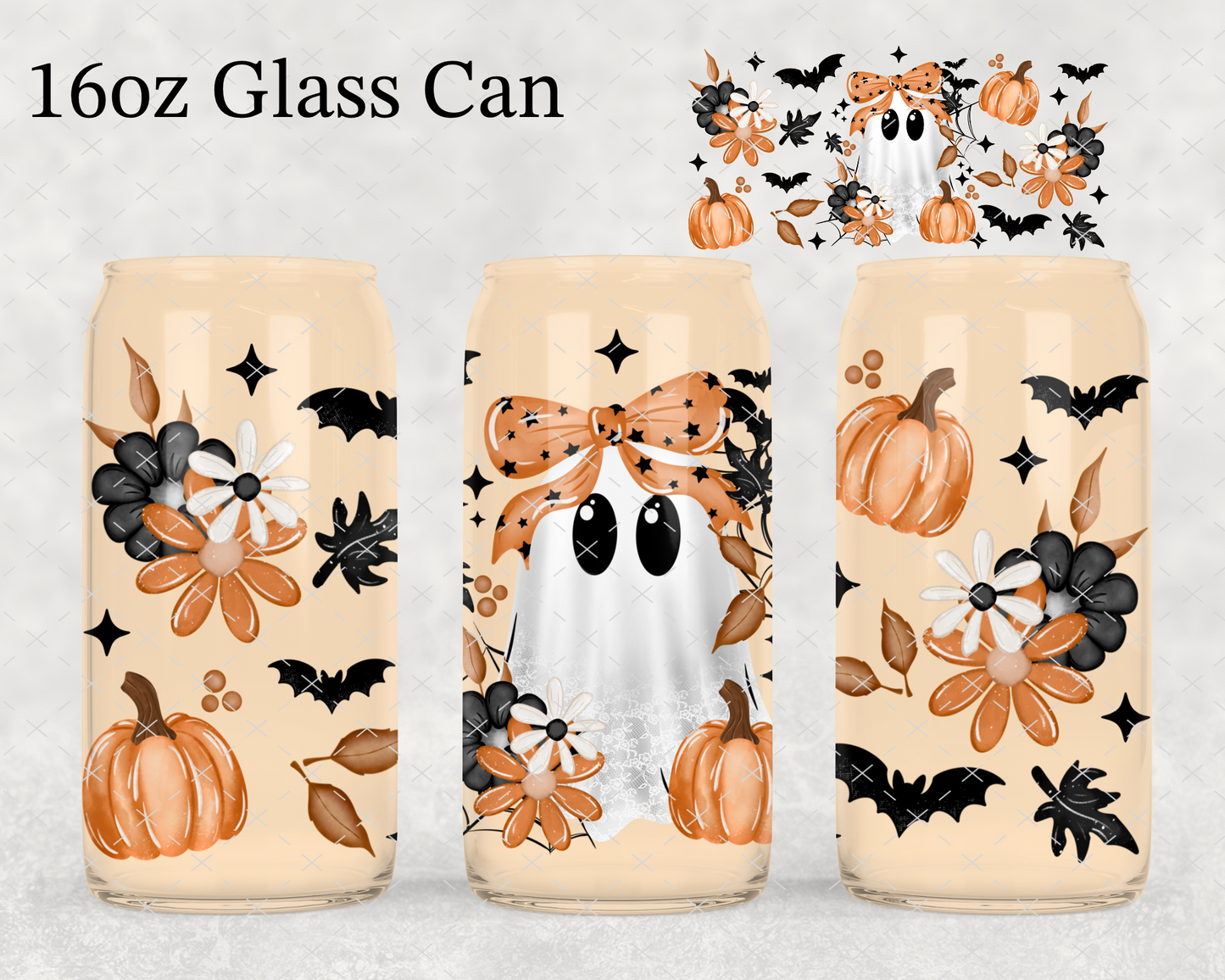 Pumpkin Ghostie UV Cup Wrap