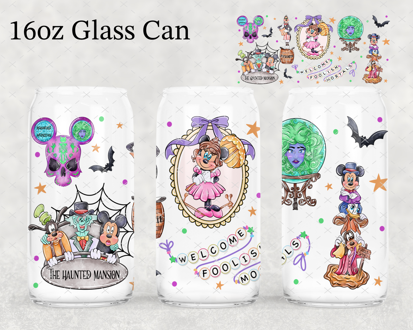 Haunted Mansion UV Cup Wrap