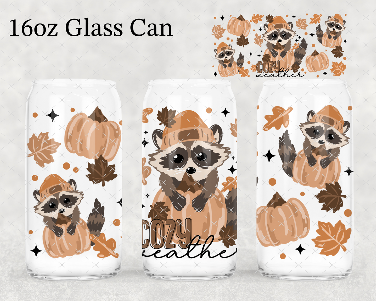 Cozy Weather Raccoon UV Cup Wrap