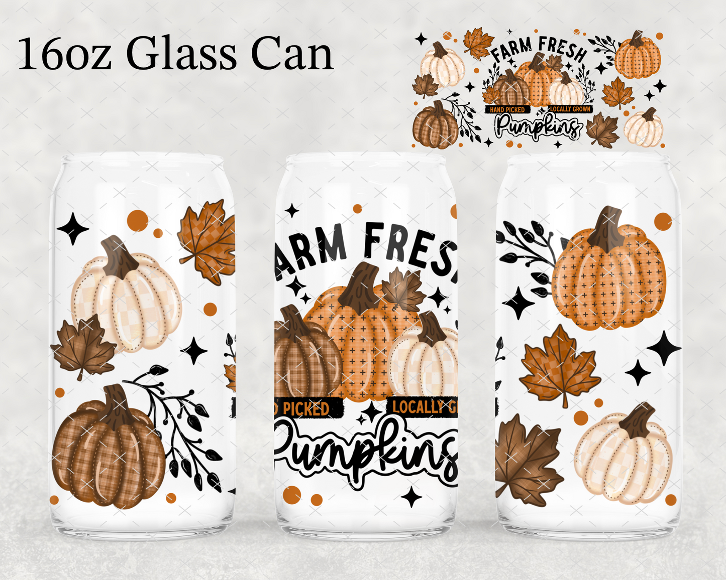 Farm Fresh Pumpkins UV Cup Wrap