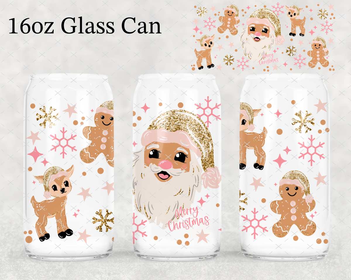 Pink Santa UV Cup Wrap