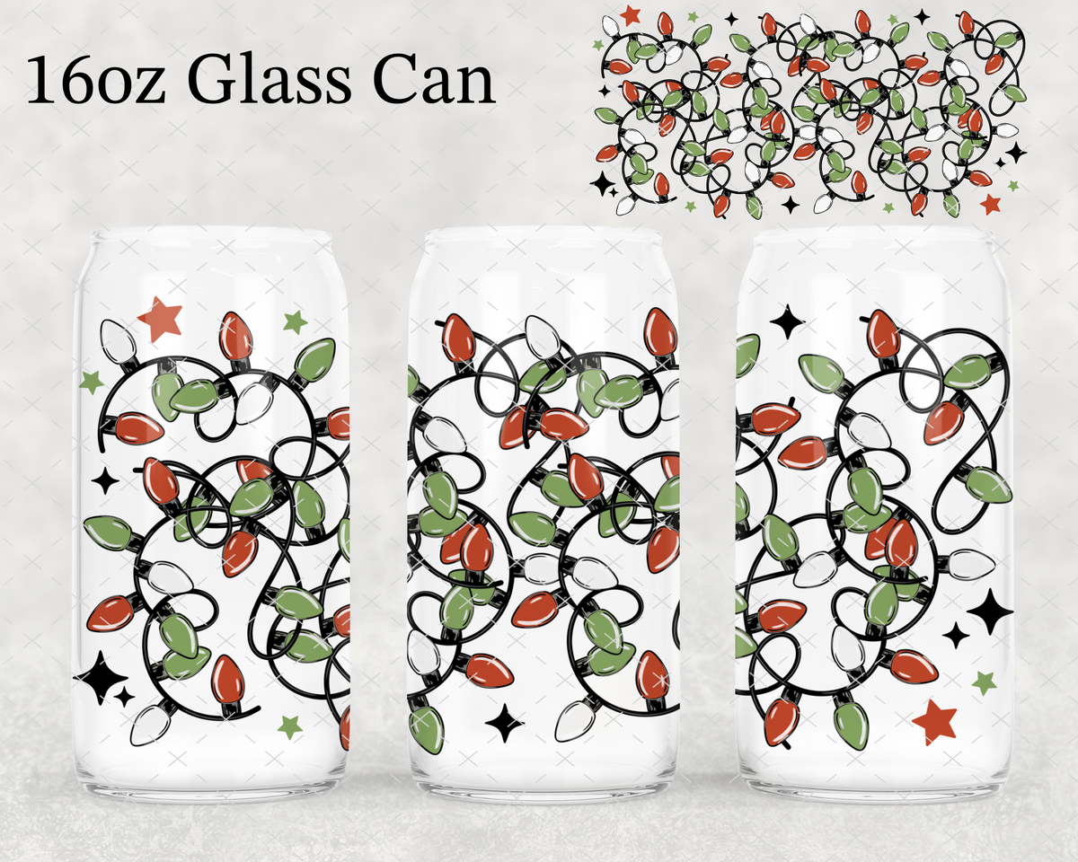 Tangled Christmas Lights UV Cup Wrap