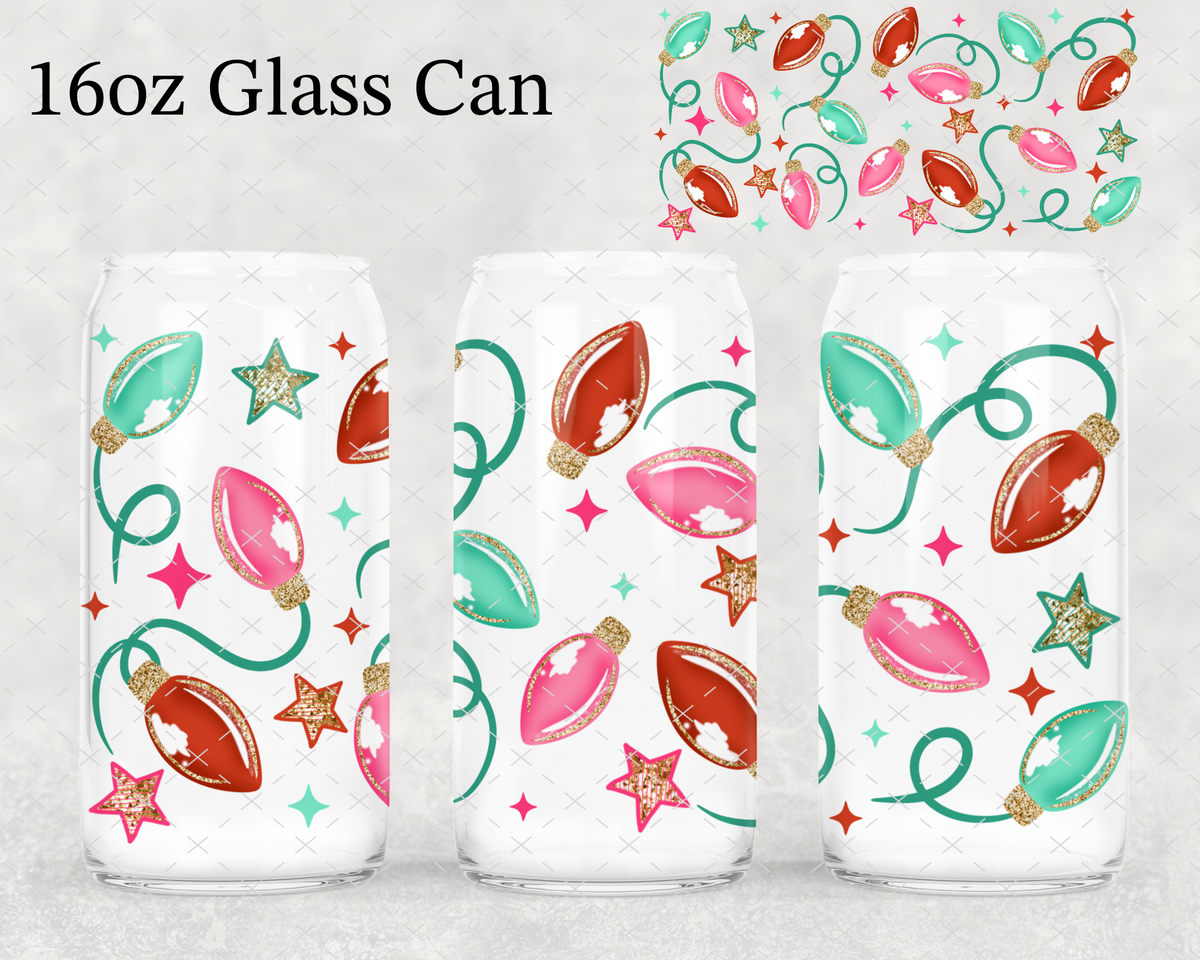 Bold Christmas Lights UV Cup Wrap