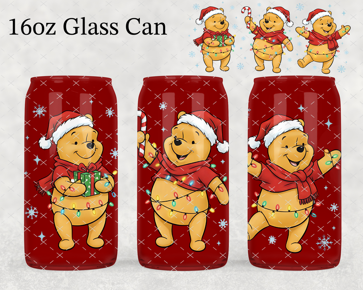 Christmas Winnie UV Cup Wrap