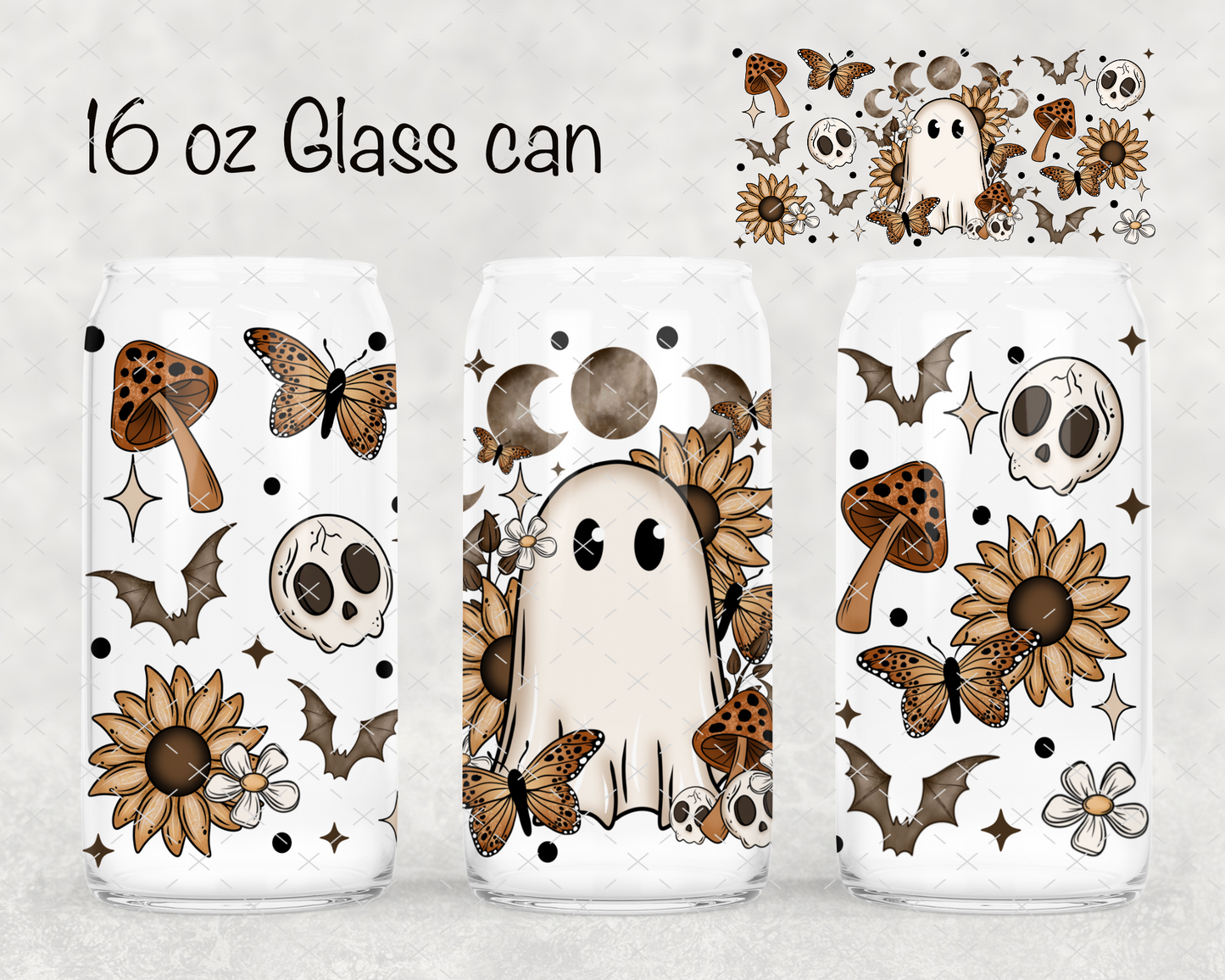 Spooky Ghostie UV Cup Wrap