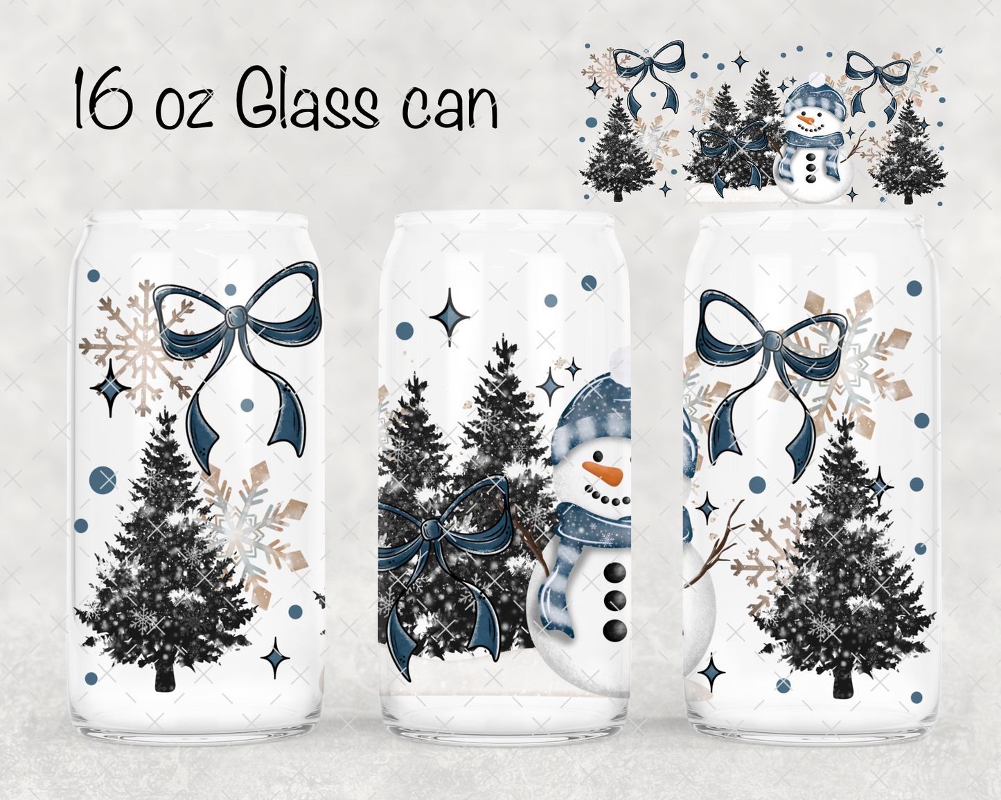 Winter Snowmen UV Cup Wrap