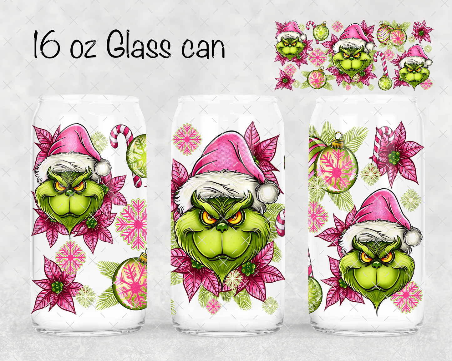 Pink Green Guy UV Cup Wrap