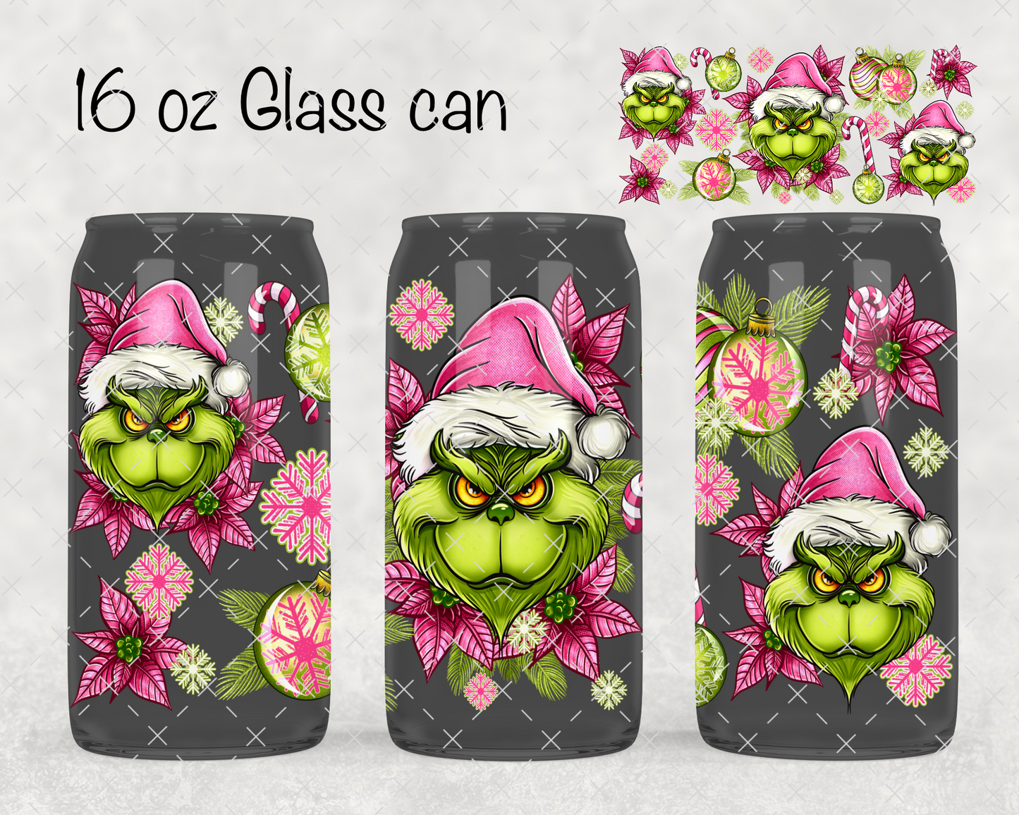 Pink Green Guy UV Cup Wrap