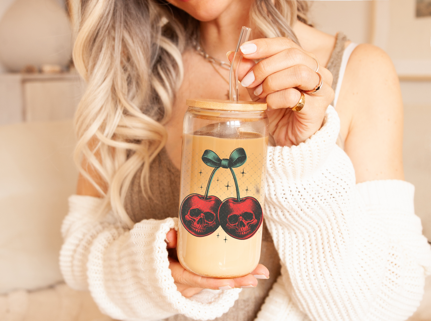 Skellie Cherries UV Decal