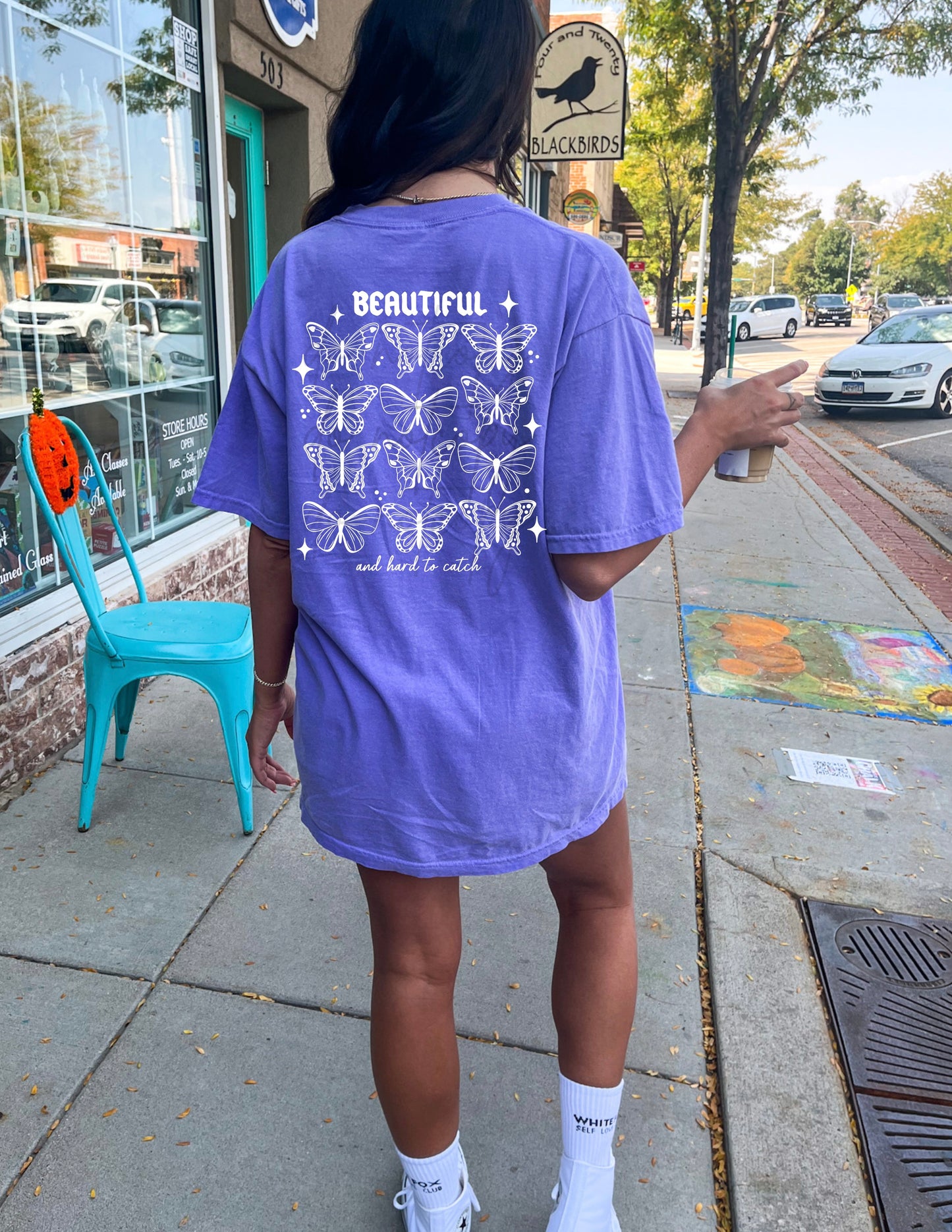 Butterfly Single Color *WHITE INK* Single Color Screen Print Transfer