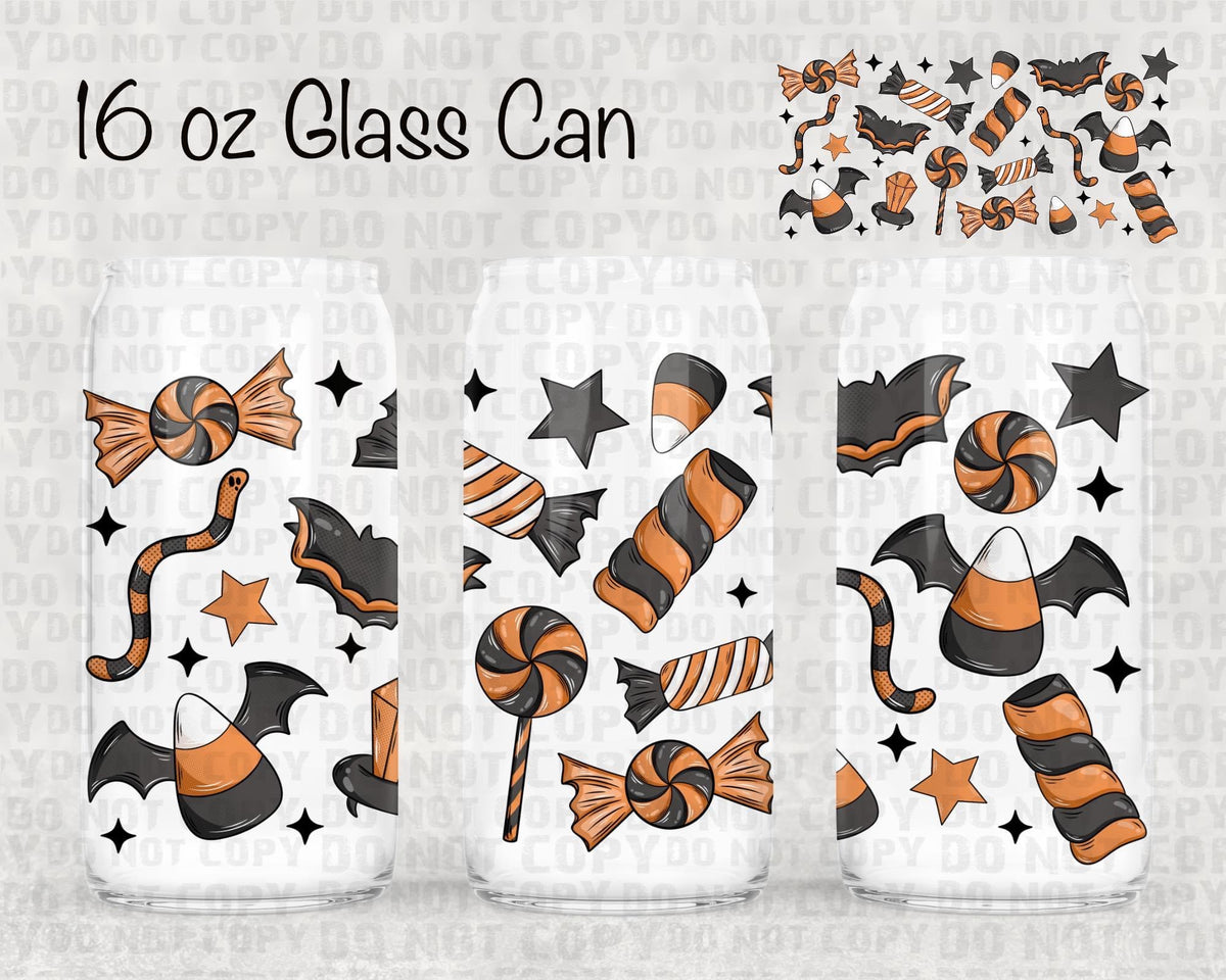Trick or treat candies UV cup wrap
