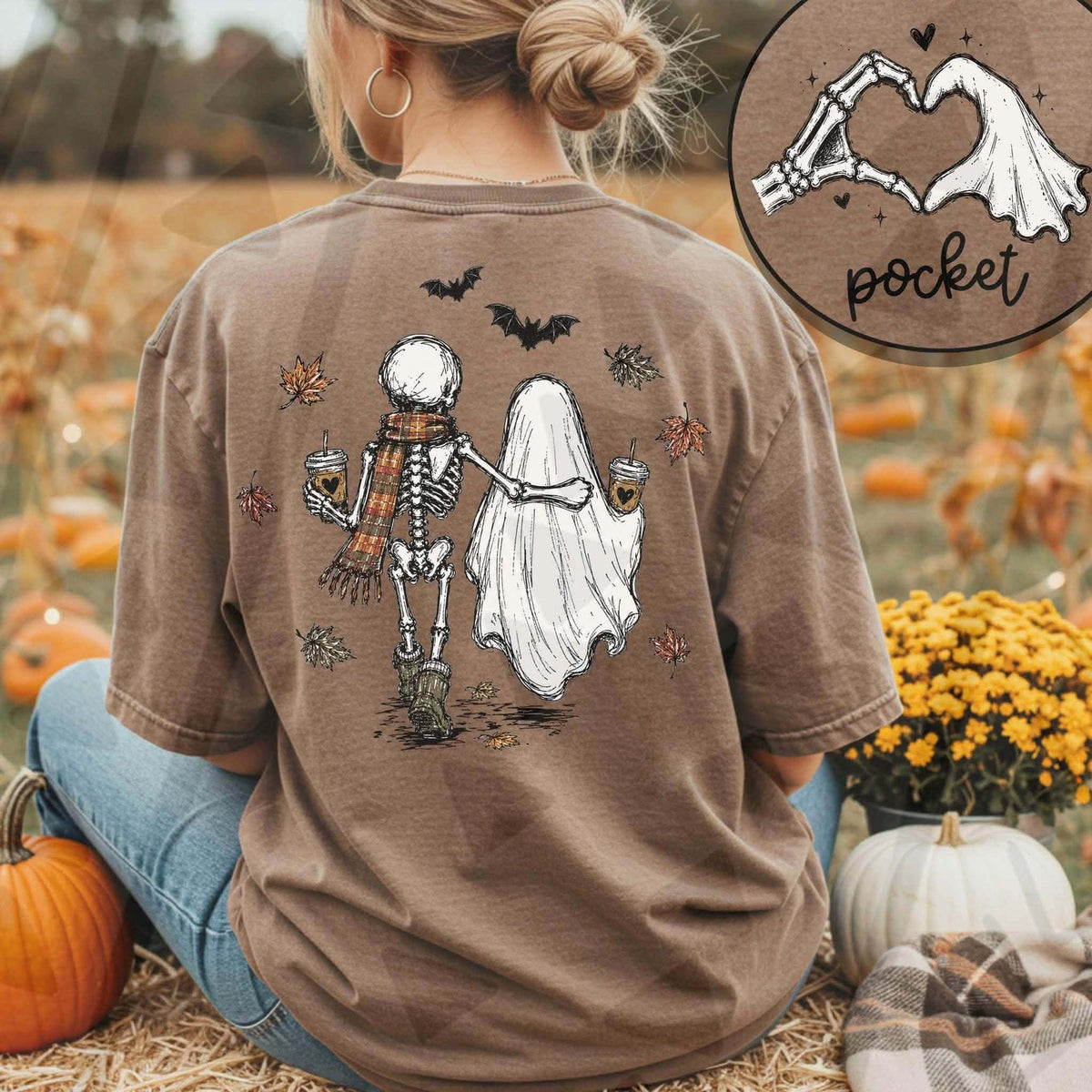**PRE ORDER**Skellie & Ghostie w/ Pocket DTF -DTF TRANSFER