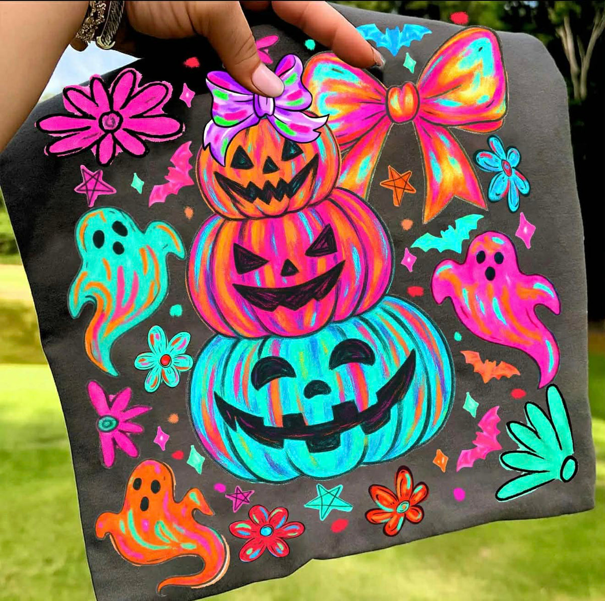 **PRE ORDER**NEON PUMPKIN STACK DTF -DTF TRANSFER