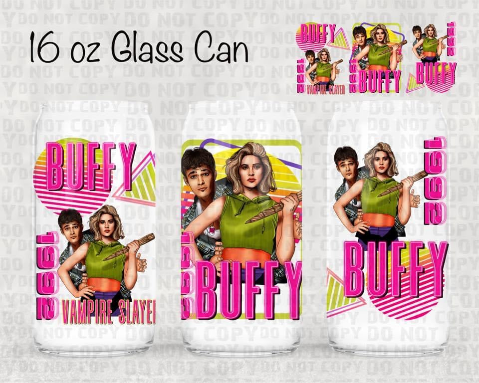 Buffy pink UV cup wrap