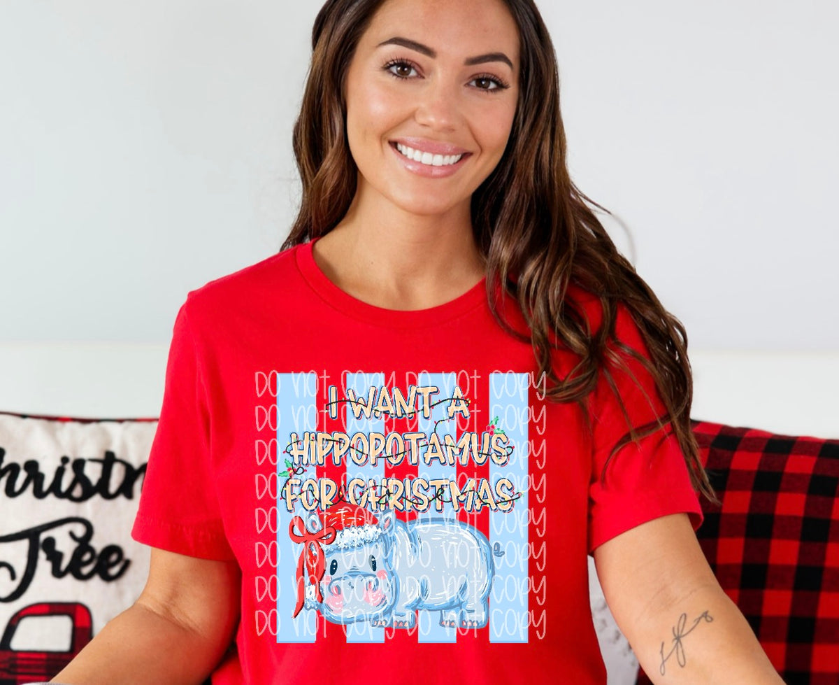 **PRE ORDER** HIPPOPOTAMUS DTF TRANSFER