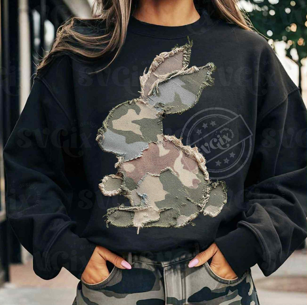 **PRE ORDER**CAMO BUNNY DTF -DTF TRANSFER