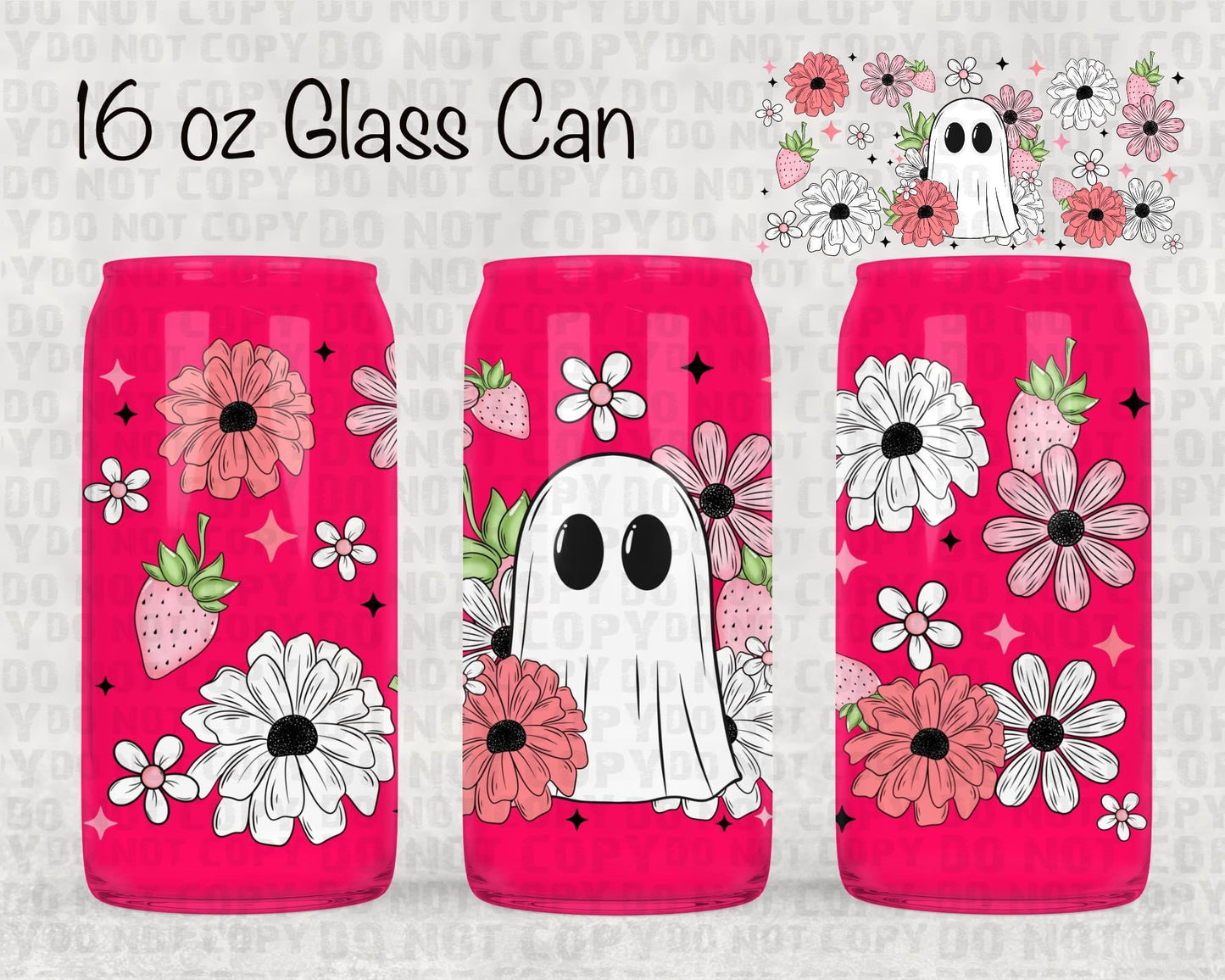 Strawberry ghost UV cup wrap