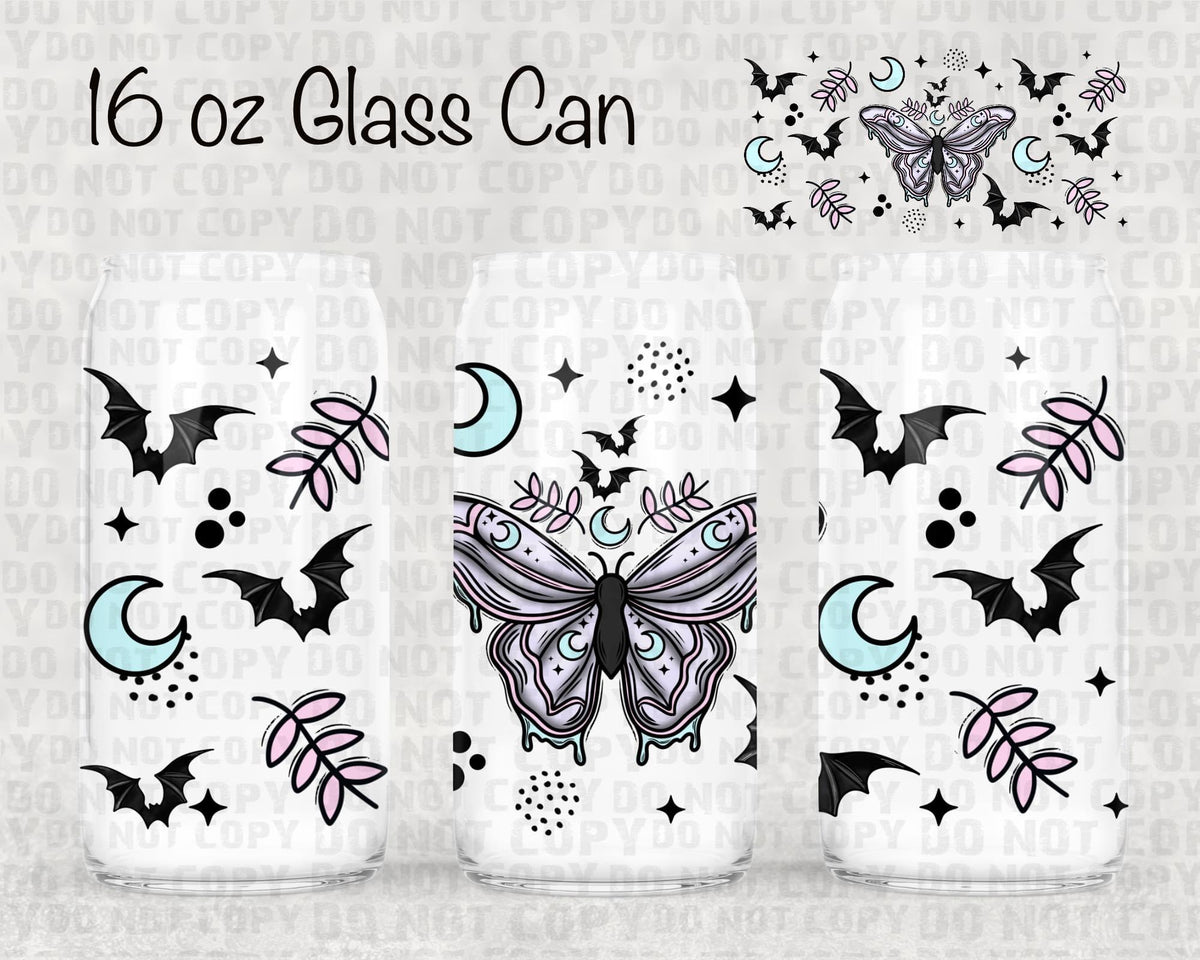 Pastel moth UV cup wrap